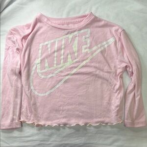 Nike Kids (3-4yrs) Light Pink Long Sleeve Tee